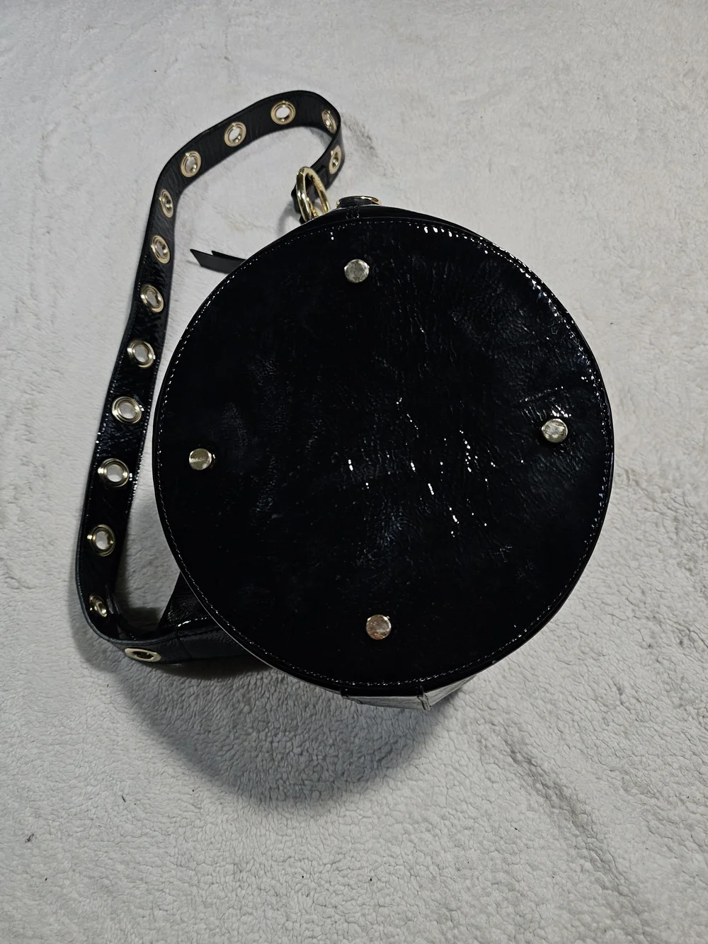 CLAUDIA FIRENZE of Italy Patent Bucket, Shoulder Bag.